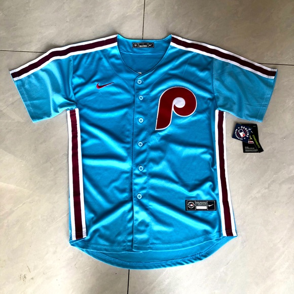 NWT mens & youth 3 Bryce Harper Light Blue Stitched Jersey - Picture 2 of 4